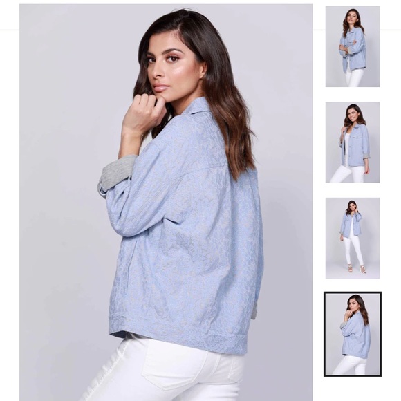 DOLCE CABO Lace Denim Jacket - Picture 2 of 14